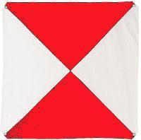 Aerial Target 24"x24" Orange Colored w/ Iron Cross Pattern