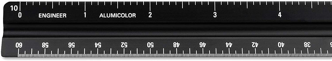 Alumicolor 12" Heavy Duty Engineering Ruler