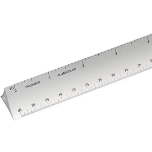 Alumicolor 12" Hollow Aluminum Triangular Engineer's Scale