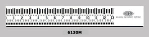 Brunson 6000M White Face Optical Tooling Scale - Metric