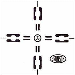 Brunson Adhesive-Backed Targets - Pack of 10 - Concentric Circle Center