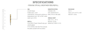 Rite in the Rain All-Weather Pen Refill N° 37R