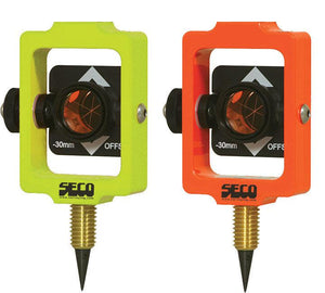 SECO 25 mm Stakeout Prism Assembly 0 and -30 mm Offset