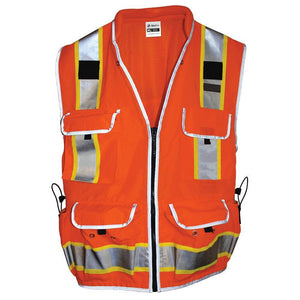 SitePro 550 Surveyor's Hi-Vis Orange Safety Vest, Class 2