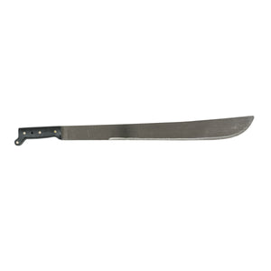 22" Machete, Cutlery Steel Blade, Black Poly Handle