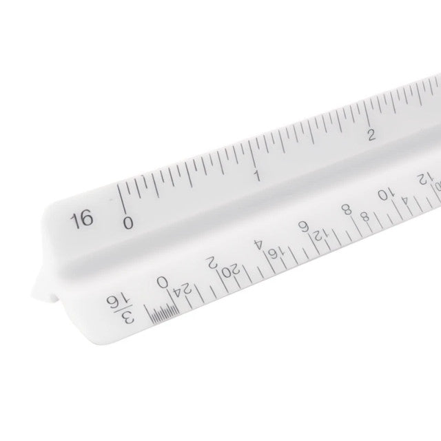 Pacific Arc 12" Economy Triangular Architect Scale Ruler 91120