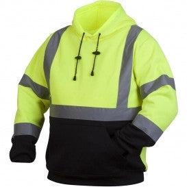 ANSI Class 3 Lime & Black Hoodie