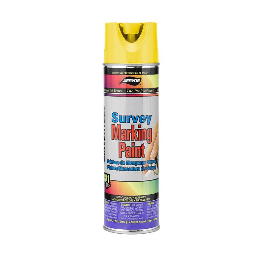 Aervoe Fluorescent Survey Marking Paint -20oz can, Inverted