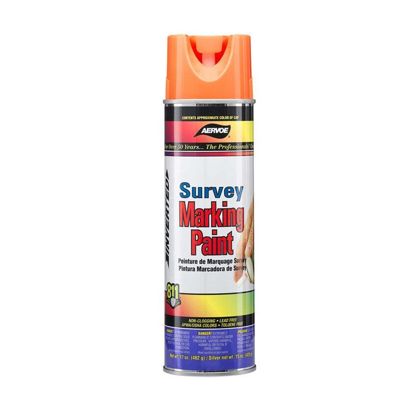 Aervoe Fluorescent Survey Marking Paint -20oz can, Inverted