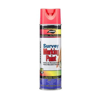 Aervoe Fluorescent Survey Marking Paint -20oz can, Inverted