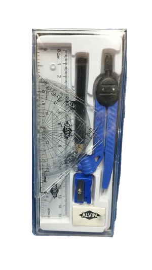 Alvin 8-Piece Compass & Geometry Set with Compass