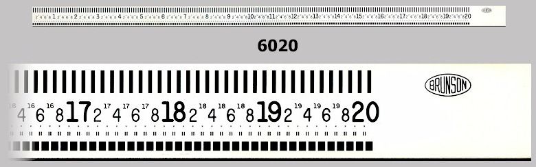 Brunson White Face Scale 6000 Series English Unit
