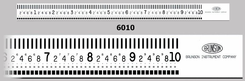 Brunson White Face Scale 6000 Series English Unit
