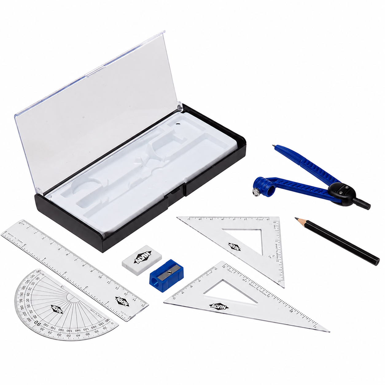 Alvin 8-Piece Compass & Geometry Set with Compass