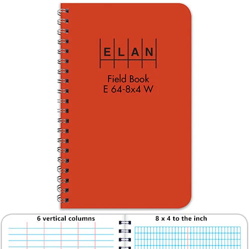 Elan Field Book E 64-8x4 W - Wirebound 4 & 7/8" x 7 & 1/4