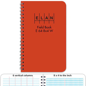 Elan Field Book E 64-8x4 W - Wirebound 4 & 7/8" x 7 & 1/4