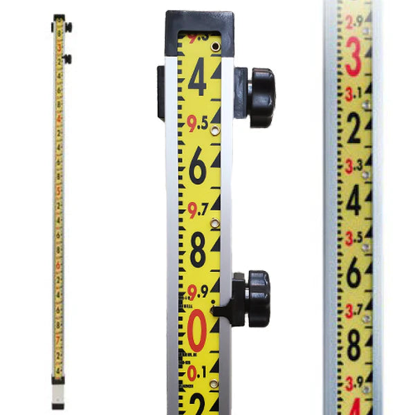 LaserLine 10 Foot Direct Reading Optical Rod With No laser Bracket Rail