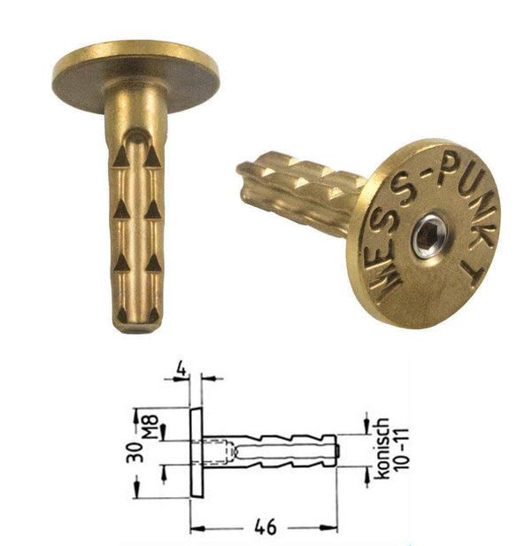Goecke Schwelm Wall Anchor Bolt (46mm, Brass)