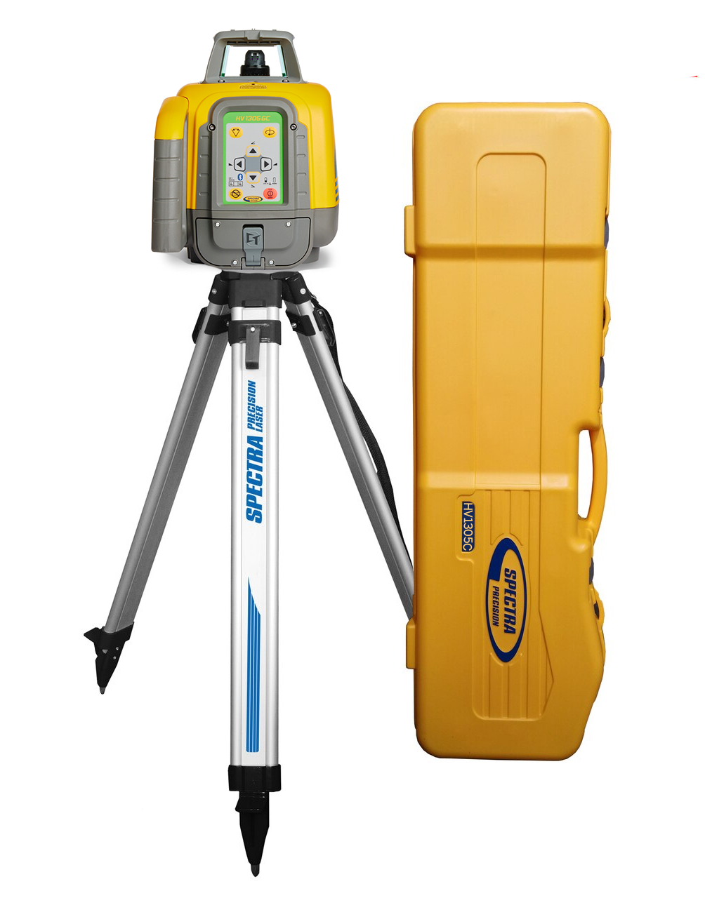 Spectra Precision HV1305GC-BSC Green Beam Laser Interior / Exterior Package with Tripod