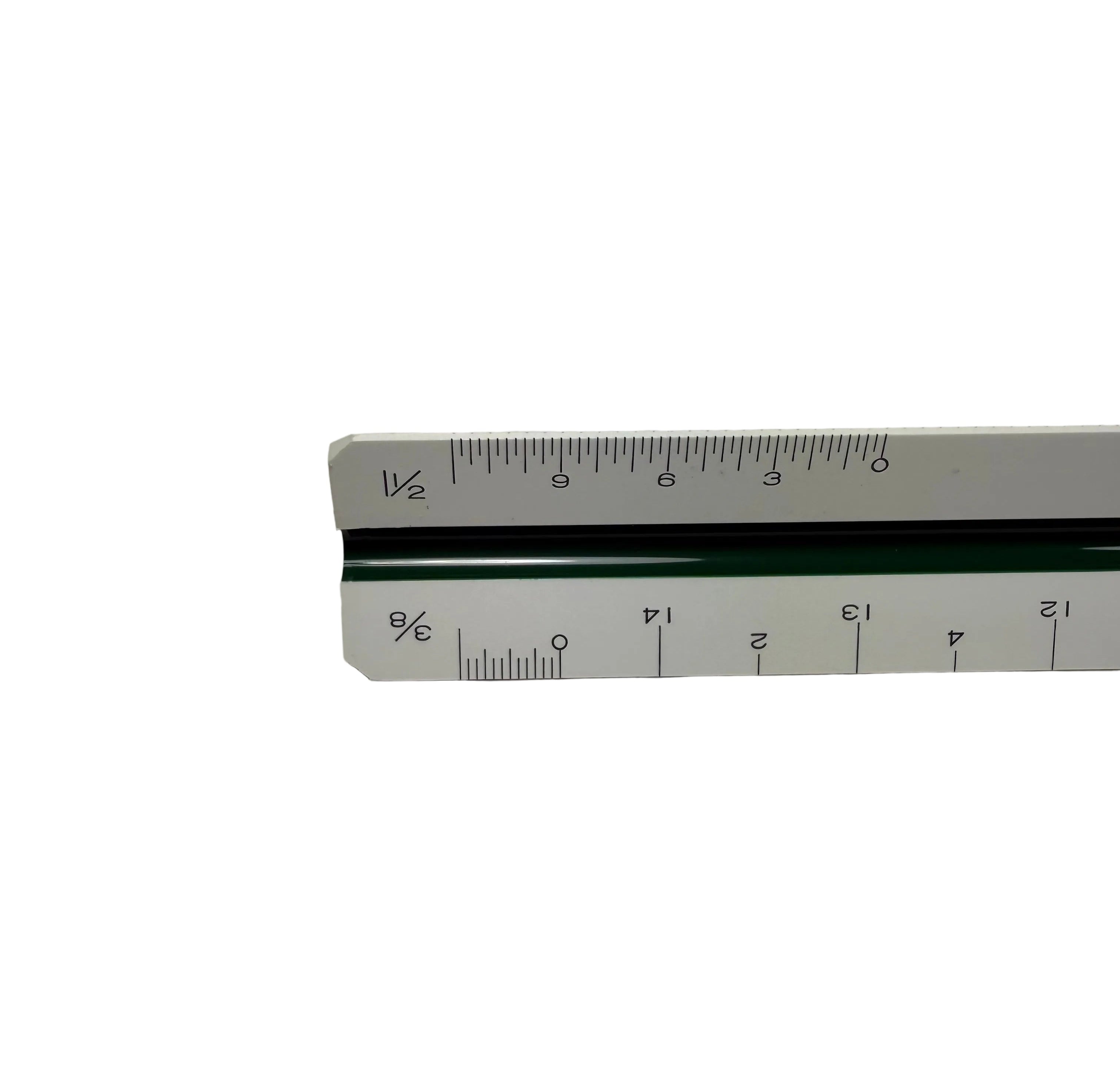 Teledyne Post 38CT-580 Drafting Engineering Triangle Ruler With Clear Case