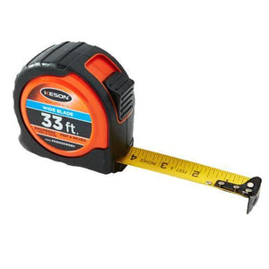 Keson 33' Wide Blade Tape Measure – Inches & 10ths