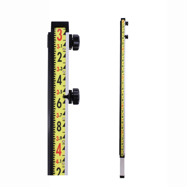 LaserLine GR1000T Direct Reading Rod, 10 foot - Feet, Tenths, Hundreths
