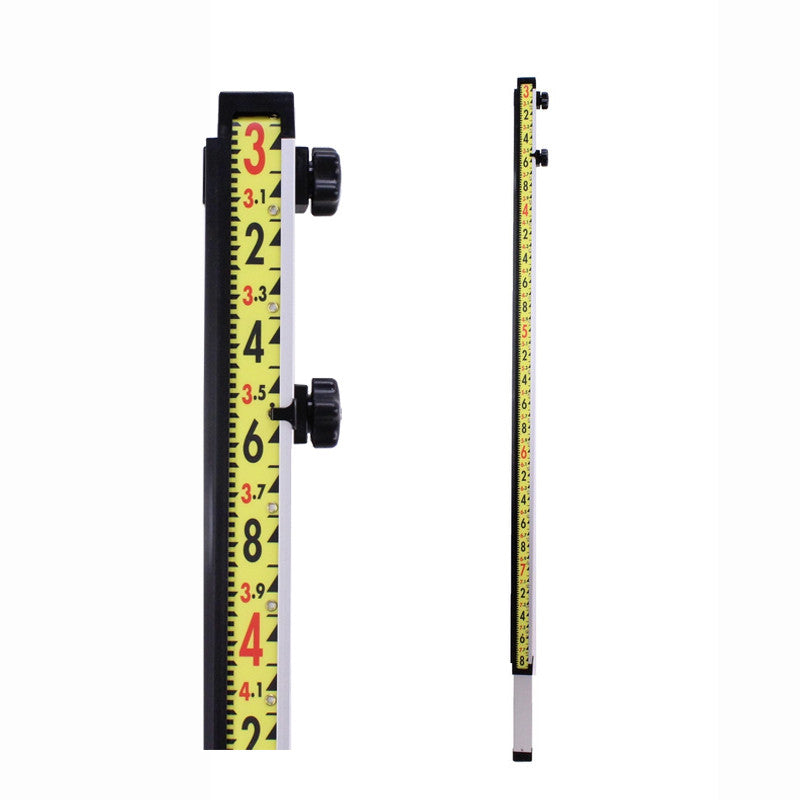 LaserLine GR1000T Direct Reading Rod, 10 foot - Feet, Tenths, Hundreths