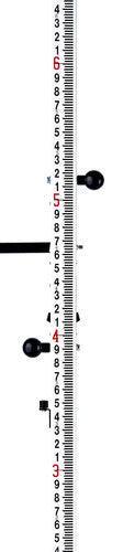 Leica Barcode Rod GKNL4F 13FT (3-Sections) W/ Bag & Circular Vial