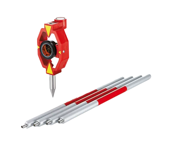 Leica GMP111 Mini Prism With bubble and GLS115 pole set