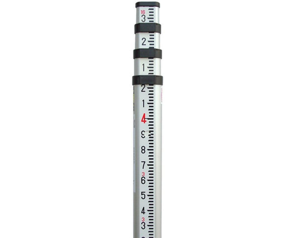 Leica GSS111 Dual-Face Aluminum Telescoping Barcode Rod 16.4'/ 5m