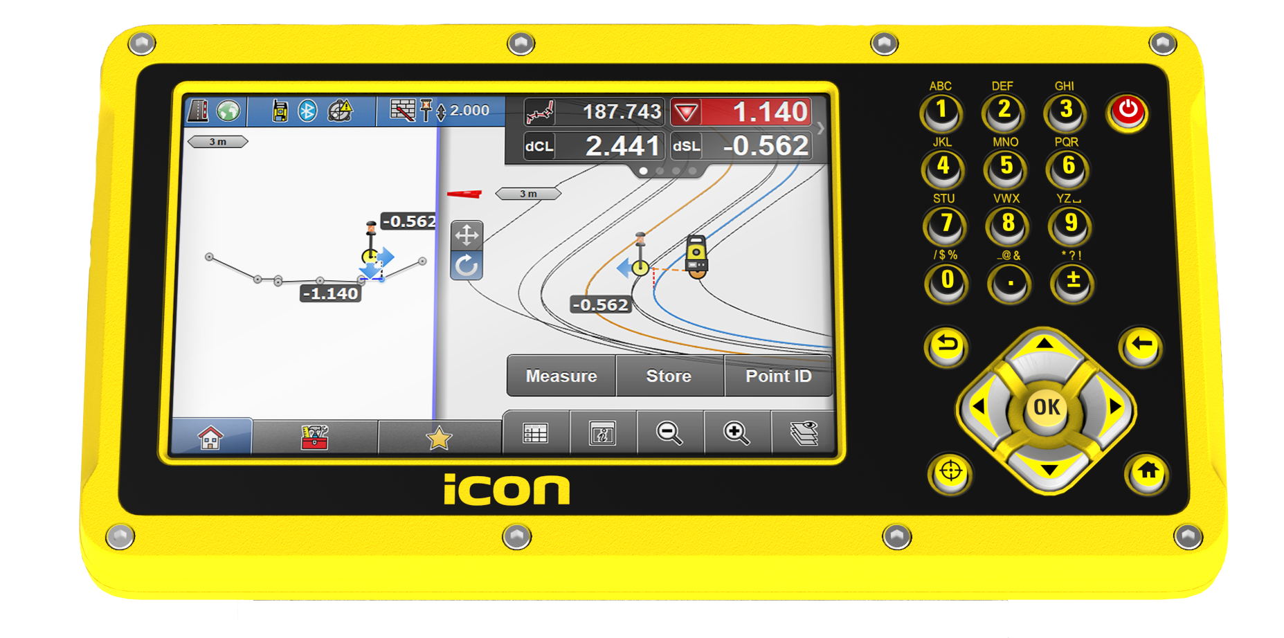 Leica GTS61, 2nd iCON keyboard for iCR80 Total Stations