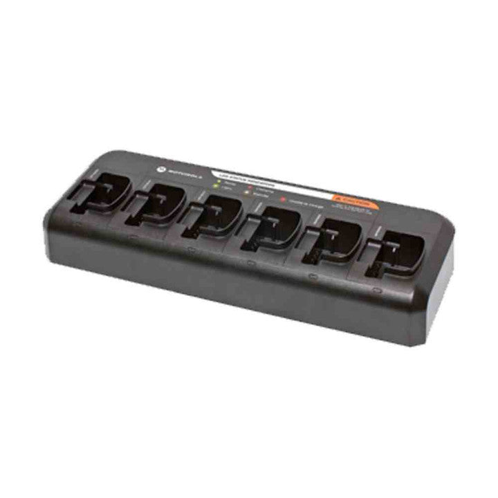 MOTOROLA Multi-Unit Charger: Fits Motorola, For CP Series, 6 Radios Charged, 110 V AC, PMLN6597