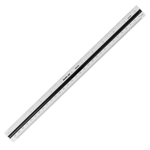 Pacific Arc 12" Bamboo Core Triangular Engineering Ruler