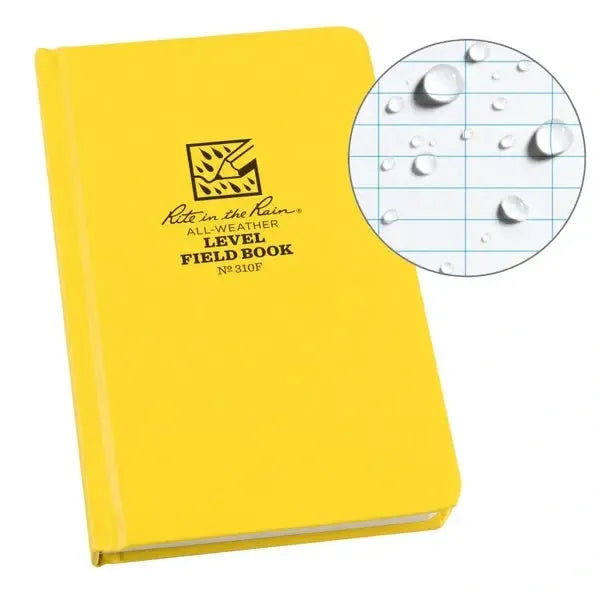 Rite in the Rain All-Weather Level Field Book - 5" x 8" - Casebound