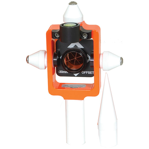 SECO 25 mm Mini-Stakeout Prism Kit - Flo Orange