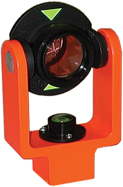 SECO 25mm Mini Prism System with Center Vial - Flo Orange
