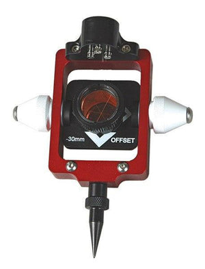 SECO Red European Style Compact & Portable Prism Pole System - Offset 0,-30 mm