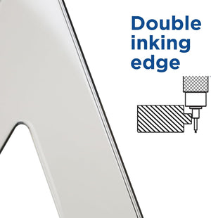 ALVIN Drafting Triangle, Smoke, Beveled, 30/60 Degrees, 12 in, SK360-12