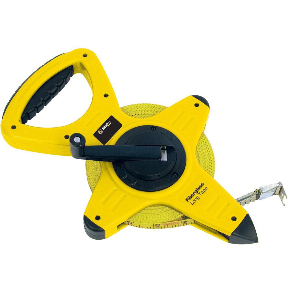 SitePro 100 Ft/30M Fiberglass Dual-Sided Tape with 8ths/cm Grads