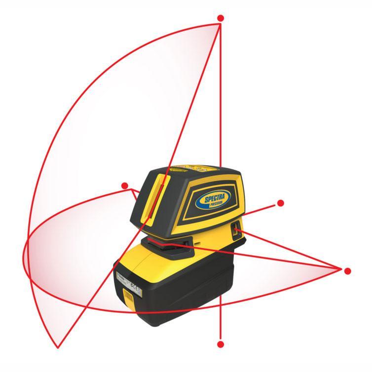 Spectra LT52 Red Laser with Cross Line and 5 Alignment Points