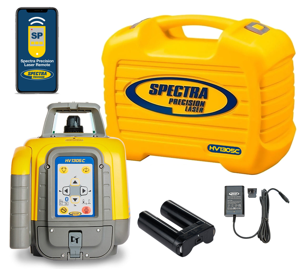 Spectra Precision HV1305C-BCC Horiz/Vert - Interior/Exterior RED Beam Laser Kit - Laser Only