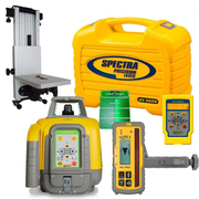 Spectra Precision HV1305GC-7 Green Beam Laser Interior / Exterior Package with Deluxe HL760U Receiver