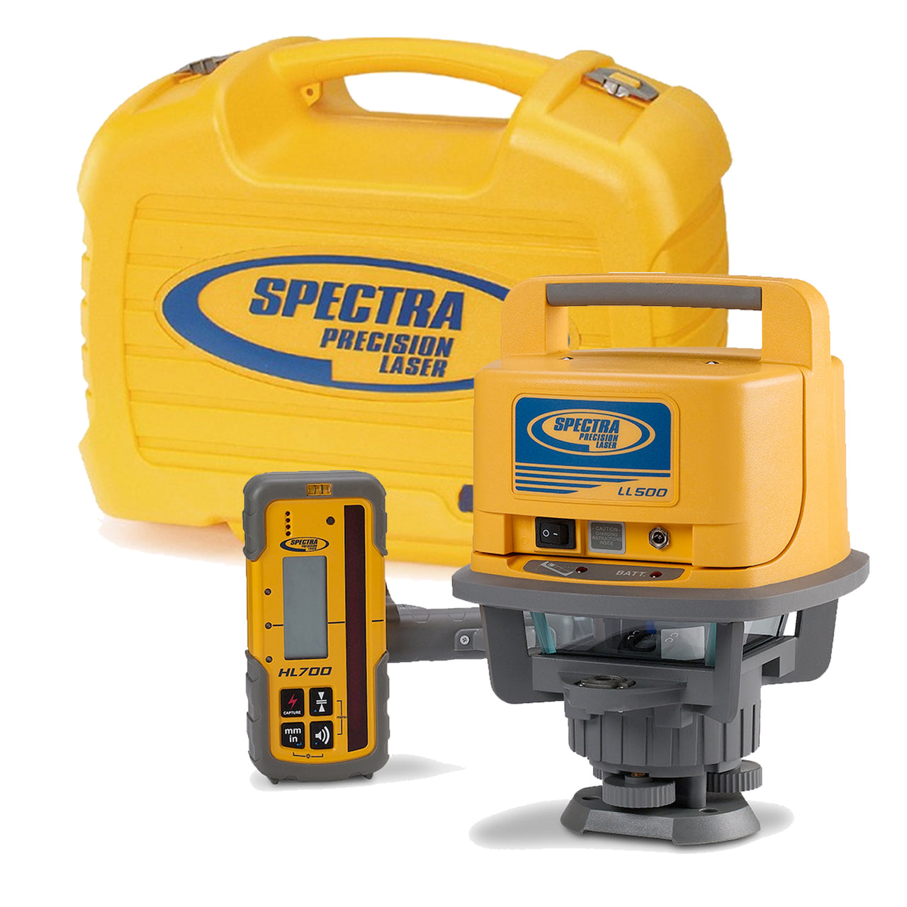 Spectra Precision LL500 Laser Level Kit with HL700 Detector