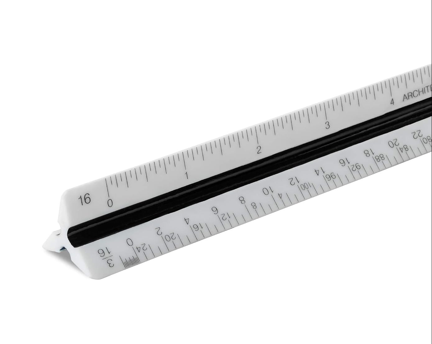 Pacific Arc Architect Triangle Scale Ruler 12 Inch - T-5120