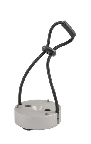 Tripod-leg shoe with rubber-buffers