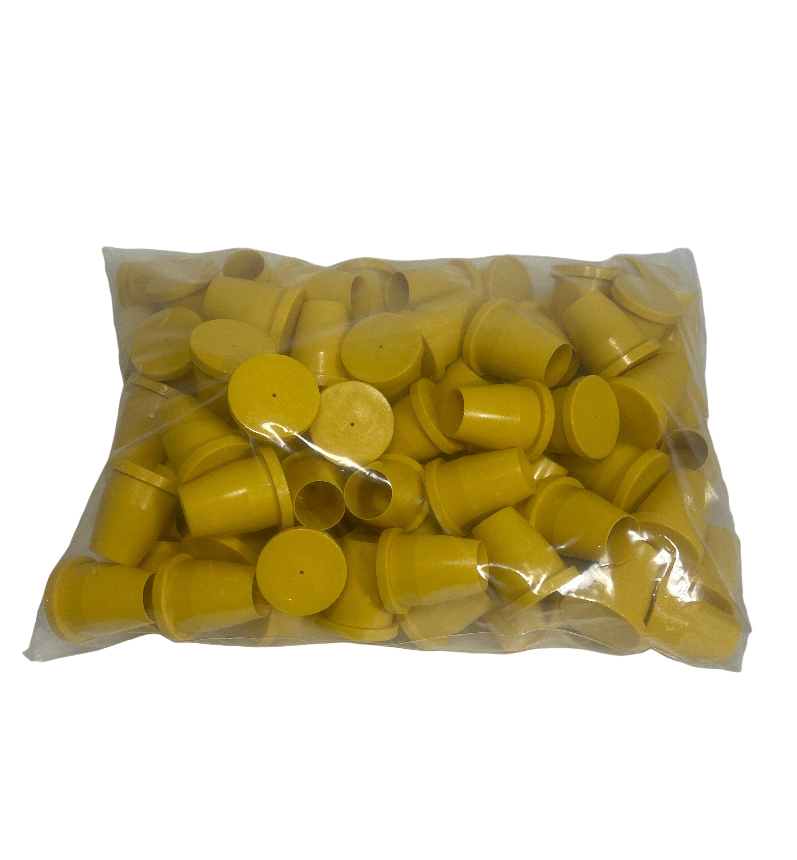 Yellow Plastic Cap for Rebar or Pipe