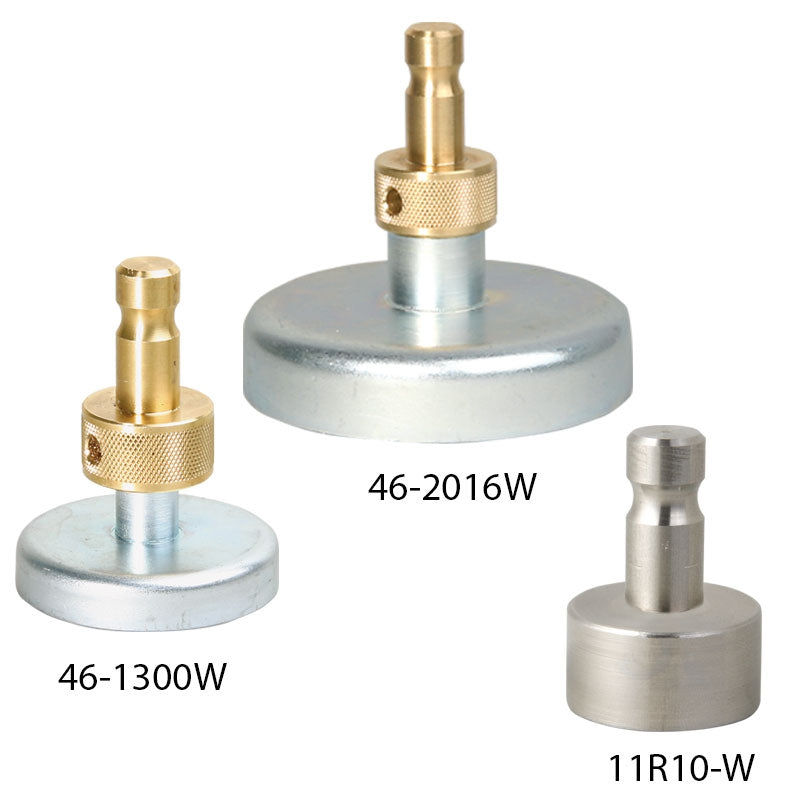 Welding and magnetic adapters with Leica connections