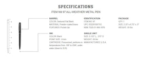 Rite in the Rain All-Weather Metal Pen No97