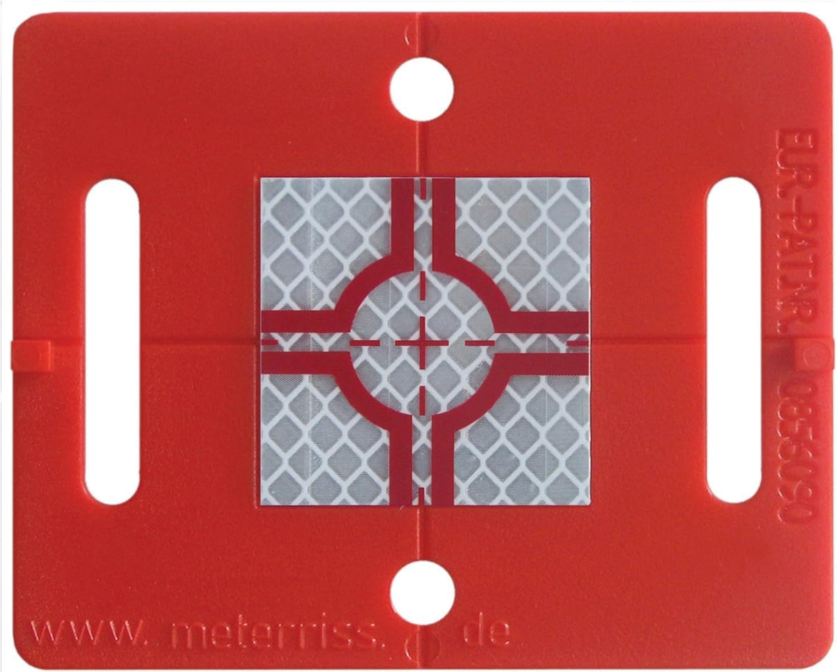 Rothbucher RS71 Self Adhesive Retro Reflective Survey Target with Crosshairs - Pack of 10